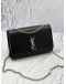 (LIKE NEW) YSL SAINT LAURENT KATE SILVER CHAIN BAG 