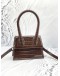 (LIKE NEW) JACQUEMUS LE CHIQUITO MOYEN IN DAREK BROWN WITH STRAP