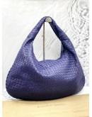 (LIKE NEW) BOTTEGA VANETA WOMAN HOBO BAG DARK PURPLE 