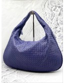 (LIKE NEW) BOTTEGA VANETA WOMAN HOBO BAG DARK PURPLE 
