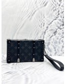 (LIKE NEW) LOUIS VUITTON BLACK MONOGRAM ECLIPSE CLUTCH BAG 