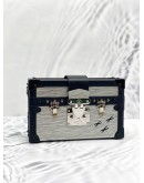 (LIKE NEW) LOUIS VUITTON SILVERY EPI PETITE MALLE WITH STRAP
