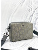 (LIKE NEW) CHRISTIAN DIOR OBLIQUE CANVAS DOUBLE ZIP CROSSBODY POUCH 