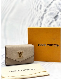 LOUIS VUITTON TRI-FOLD WALLET IN GRAYISH CALFSKIN GREY -FULL SET-