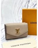 LOUIS VUITTON TRI-FOLD WALLET IN GRAYISH CALFSKIN GREY -FULL SET-