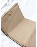 LOUIS VUITTON TRI-FOLD WALLET IN GRAYISH CALFSKIN GREY -FULL SET-