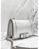(LIKE NEW) SALVATORE FERRAGAMO VARA RIBBON NEW BIANCO SHOULDER BAG