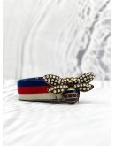 (LIKE NEW) GUCCI THE BEE BUCKLE CANVAS BELT