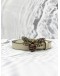 (LIKE NEW) GUCCI QUEEN MARGARET BEE THIN WHITE CREAM LEATHER BELT 