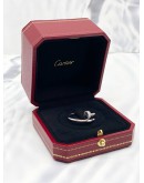 (BRAND NEW) 2024 CARTIER JUSTE UN CLOU 750 WHITE GOLD DIAMOND RING NO. 60 -FULL SET-
