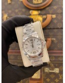 (BRAND NEW) 2025 LONGINES CONQUEST LADY REF L3.376.4.76.6 SILVER DIAL 29.5MM QUARTZ WATCH -FULL SET-