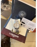 (BRAND NEW) 2025 LONGINES CONQUEST LADY REF L3.376.4.76.6 SILVER DIAL 29.5MM QUARTZ WATCH -FULL SET-