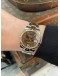 (UNUSED) 2017 ROLEX DATEJUST 31 REF 178341 HALF 18K 750 ROSE GOLD CHOCOLATE DIAMOND DIAL ROMAN NUMERALS 31MM AUTOMATIC WATCH -FULL SET-