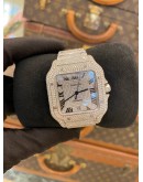 (UNUSED) 2021 CARTIER SANTOS XL REF WSSA00188 NATURAL DIAMOND 39.8MM x 47.5MM AUTOMATIC WATCH -FULL SET-