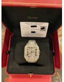 (UNUSED) 2021 CARTIER SANTOS XL REF WSSA00188 NATURAL DIAMOND 39.8MM x 47.5MM AUTOMATIC WATCH -FULL SET-
