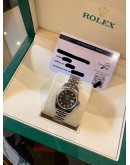(LIKE NEW) 2016 ROLEX LADY DATEJUST REF 179174 JUBILEE BLACK DIAMOND DIAL 26MM AUTOMATIC WATCH