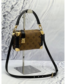 (LIKE NEW) LOUIS VUITTON SIDE TRUNK PM IN MONOGRAM REVERSE CANVAS 