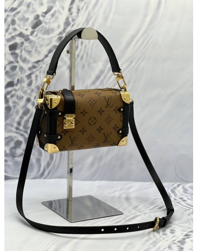 (LIKE NEW) LOUIS VUITTON SIDE TRUNK PM IN MONOGRAM REVERSE CANVAS 