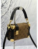 (LIKE NEW) LOUIS VUITTON SIDE TRUNK PM IN MONOGRAM REVERSE CANVAS 