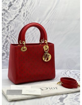 (PRELOVED) CHRISTIAN DIOR LADY DIOR LASER CUT 