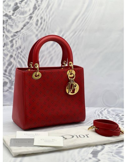 (PRELOVED) CHRISTIAN DIOR LADY DIOR LASER CUT 
