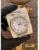2003 ROLEX DATEJUST 36 REF 16220 WHITE DIAL ROMAN NUMERALS 36MM AUTOMATIC WATCH
