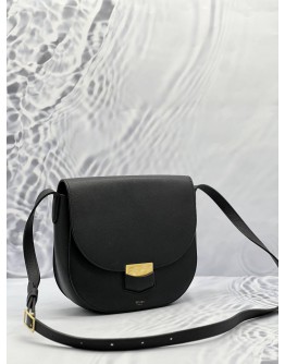 CELINE TROTTEUR BLACK LEATHER CROSSBODY BAG