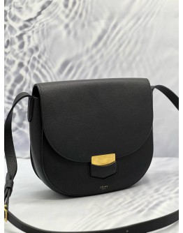 CELINE TROTTEUR BLACK LEATHER CROSSBODY BAG