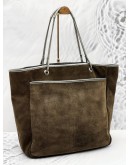 ANYA HINDMARCH SUEDE LEATHER TOTE BAG