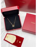 (RAYA SALE)(BRAND NEW) CARTIER LOVE NECKLACE 750 YELLOW GOLD WITH 2 DIAMONDS -FULL SET-