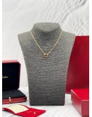 (RAYA SALE)(BRAND NEW) CARTIER LOVE NECKLACE 750 YELLOW GOLD WITH 2 DIAMONDS -FULL SET-
