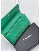 CHANEL VINTAGE CALFSKIN LEATHER LONG FLAP WALLET