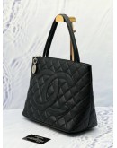 CHANEL MEDAILLON CAVIAR LEATHER TOTE BAG