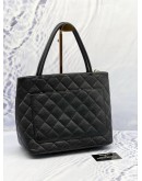 CHANEL MEDAILLON CAVIAR LEATHER TOTE BAG