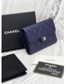 CHANEL SMALL CLASSIC CAVIAR LEATHER FLAP WALLET 