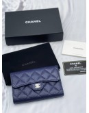 CHANEL SMALL CLASSIC CAVIAR LEATHER FLAP WALLET 