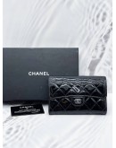 CHANEL PATENT LEATHER FLAP CARD HOLDER