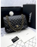 (RAYA SALE)(BRAND NEW) CHANEL MAXI CLASSIC CAVIAR LEATHER DOUBLE FLAP BAG -FULL SET-