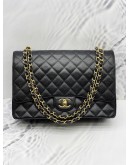 (RAYA SALE)(BRAND NEW) CHANEL MAXI CLASSIC CAVIAR LEATHER DOUBLE FLAP BAG -FULL SET-