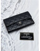 CHANEL CLASSIC LAMBSKIN LEATHER LONG FLAP WALLET