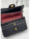 CHANEL SMALL CLASSIC DOUBLE FLAP LAMBSKIN LEATHER DOUBLE FLAP BAG