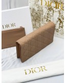 CHRISTIAN DIOR LADY DIOR CANNAGE LAMBSKIN LEATHER POUCH -FULL SET-