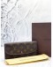 LOUIS VUITTON EMILIE WALLET IN BROWN MONOGRAM CANVAS -FULL SET-