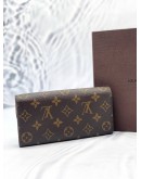LOUIS VUITTON EMILIE WALLET IN BROWN MONOGRAM CANVAS -FULL SET-