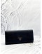 PRADA CONTINENTAL WALLET IN BLACK SAFFIANO LEATHER