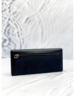 PRADA CONTINENTAL WALLET IN BLACK SAFFIANO LEATHER