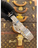 ROLEX SUBMARINER DATE HALF 18K 750 YELLOW GOLD REF 16613 BLUE DIAL 40MM AUTOMATIC WATCH