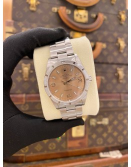 (LIKE NEW) 2007 ROLEX OYSTER PERPETUAL AIR-KING PRECISION REF 14010M PINK DIAL 34MM AUTOMATIC WATCH -FULL SET- (LIKE NEW) 2007 ROLEX OYSTER PERPETUAL AIR-KING PRECISION REF 14010M PINK DIAL 34MM AUTOMATIC WATCH -FULL SET-