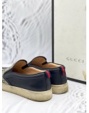 GUCCI DUBLIN ANGRY WOLF GG SUPREME CANVAS MEN’S SLIP-ON