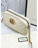 GUCCI GG MARMONT SMALL MATELASSE LEATHER CROSSBODY BAG